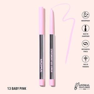 BabyPink  Graphic Linear Statement Eyeliner Gel Waterproof Cruelty Free Makeup